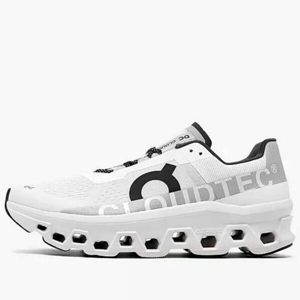 On Cloudmonster  Running white